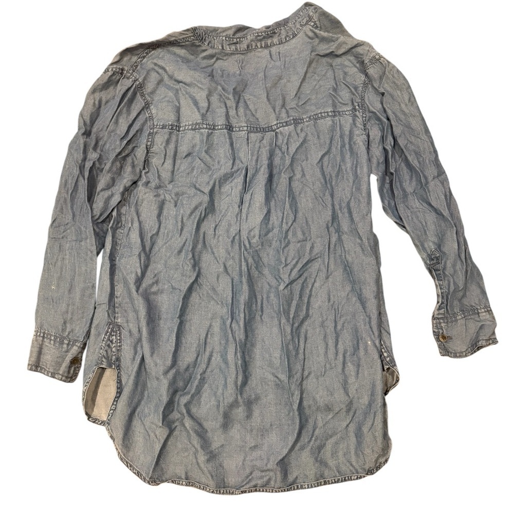 Old navy maternity Light Wash Denim Tunic Shirt - Picture 2 of 3